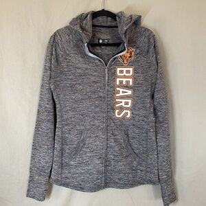 NFL Chicago Bears Womens Medium Team Apparel  Zip-Up Hooded Fleece Lined Jacket‎